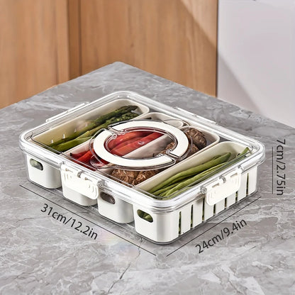 FreshKeeper Multi-Compartment Food Storage Box