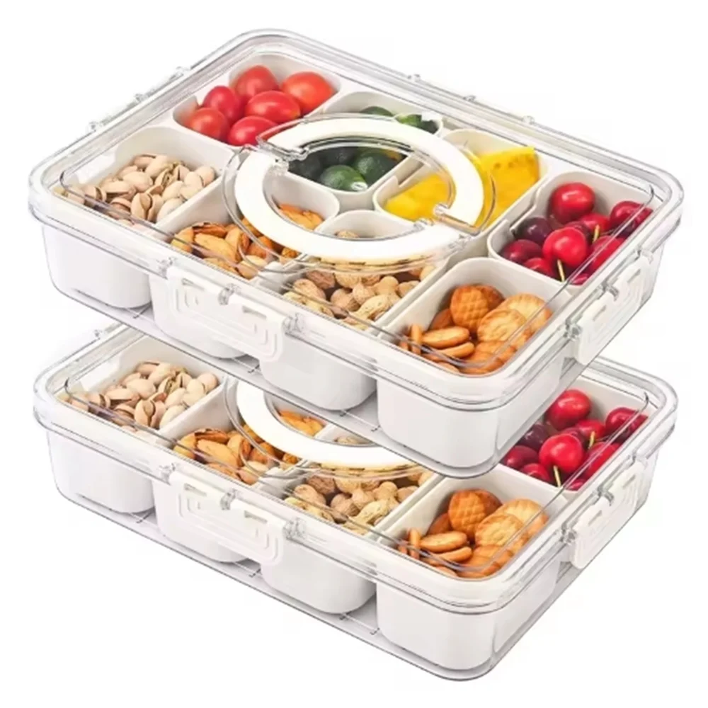 FreshKeeper Multi-Compartment Food Storage Box