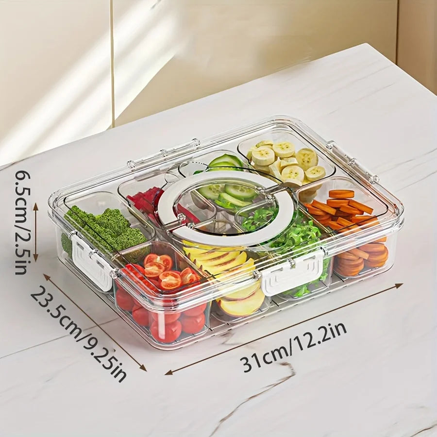 FreshKeeper Multi-Compartment Food Storage Box