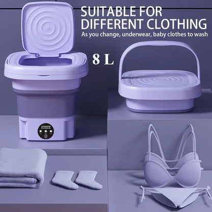 FoldWash Pro – Portable Mini Washing Machine