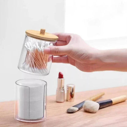 PureOrganix Clear Cosmetic Storage Jars