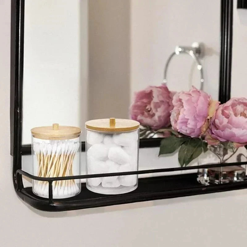 PureOrganix Clear Cosmetic Storage Jars