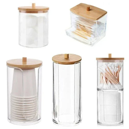 PureOrganix Clear Cosmetic Storage Jars