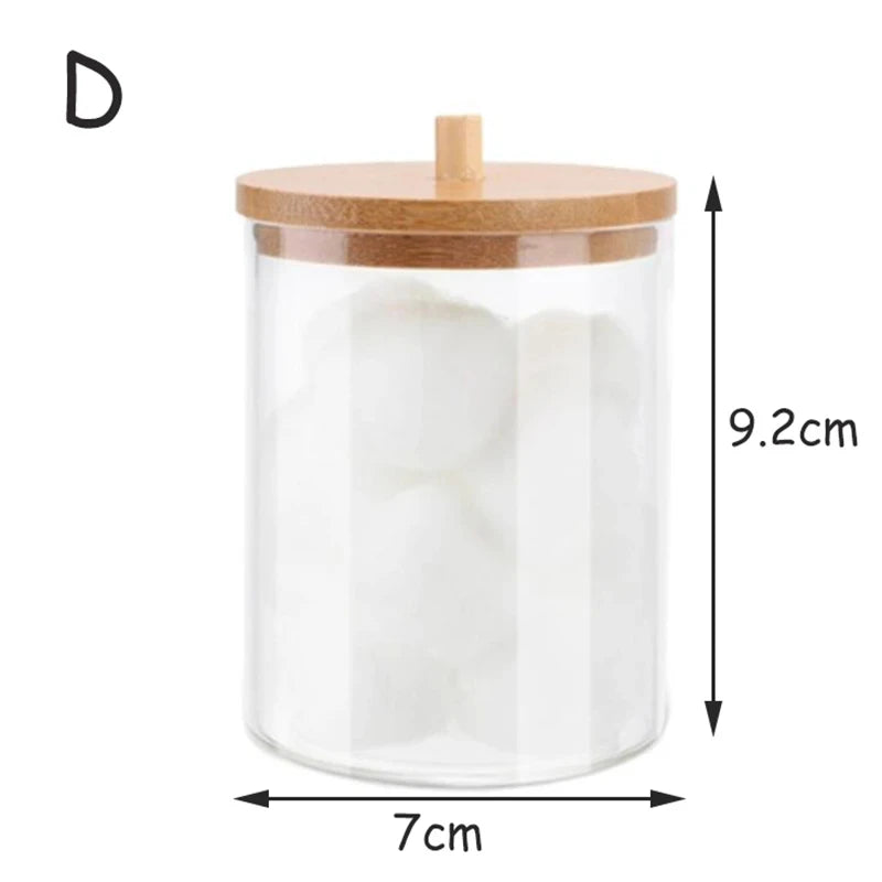 PureOrganix Clear Cosmetic Storage Jars