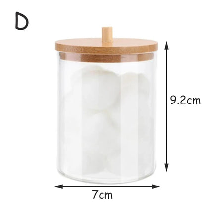 PureOrganix Clear Cosmetic Storage Jars